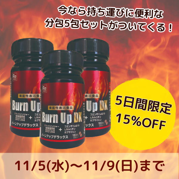 新品未開封 バーンアップデラックス 6個セット 機能性表示食品】バーン 新品未開封 バーンアップデラックス 6個セット 機能性表示食品】バーン